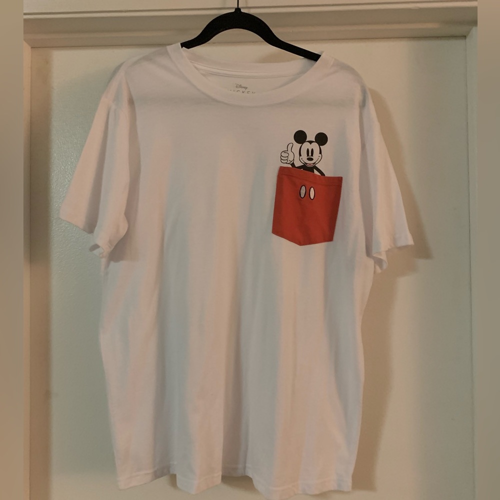 Mickey Mouse Pocket Tee White XXL
